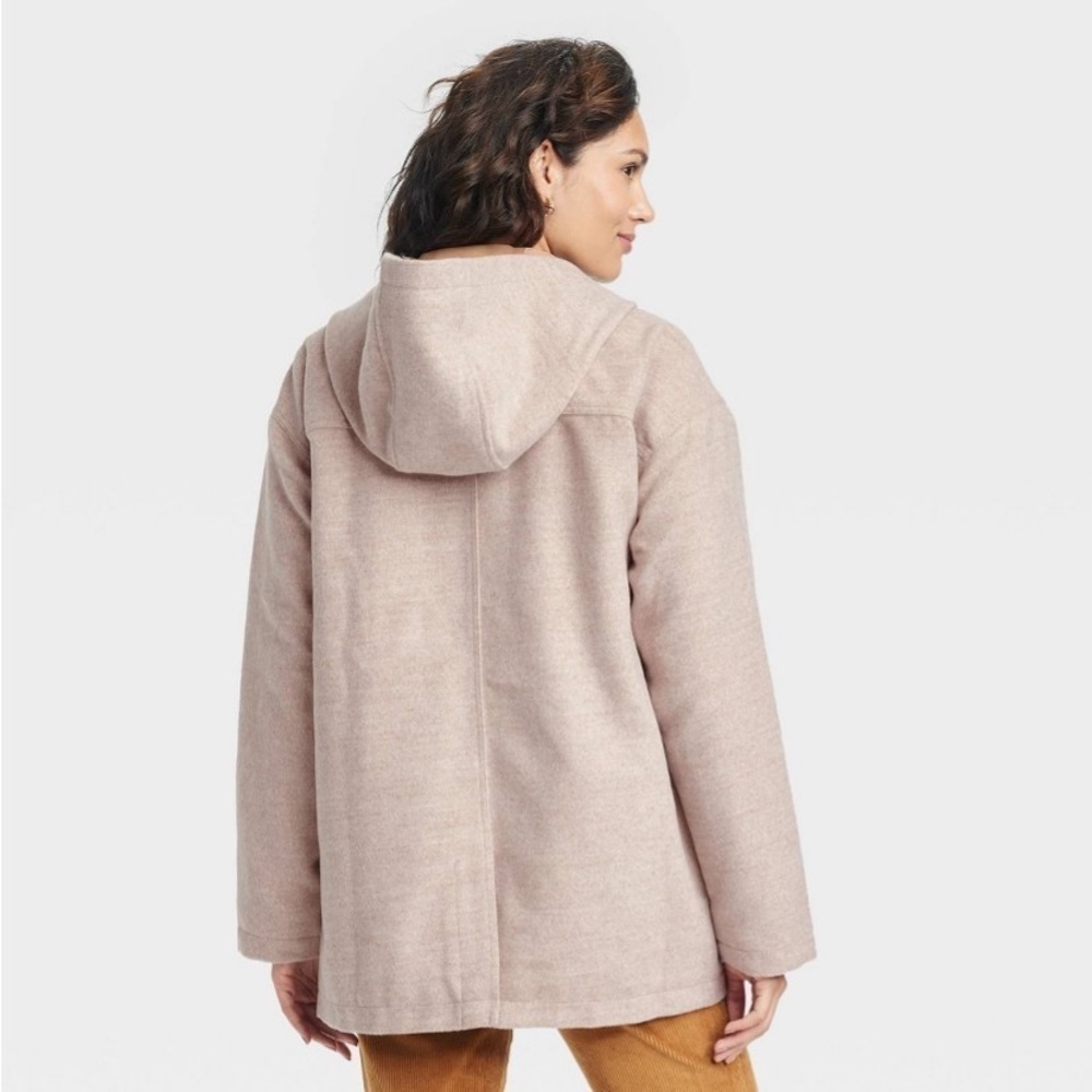 Universal thread hooded overcoat toggle & zipper … - image 3